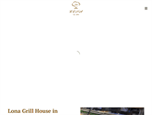 Tablet Screenshot of lonagrillhouse.com